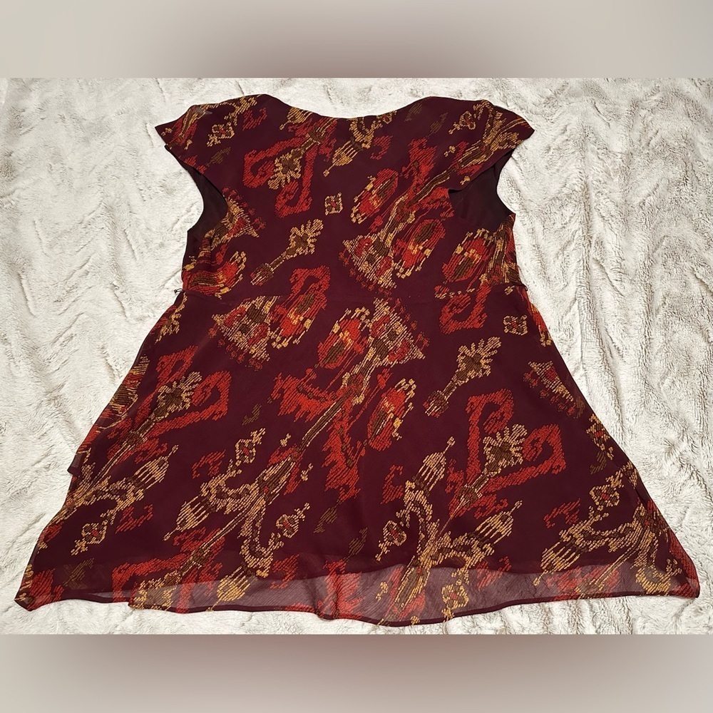 Lane Bryant Plus Size Faux Wrap V neck Tunic Blouse/ Dress Size 18/20 - Picture 10 of 10
